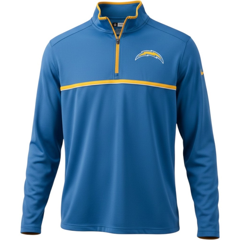 NFL San Diego Chargers Quarter Zip Pullover Mens Xl